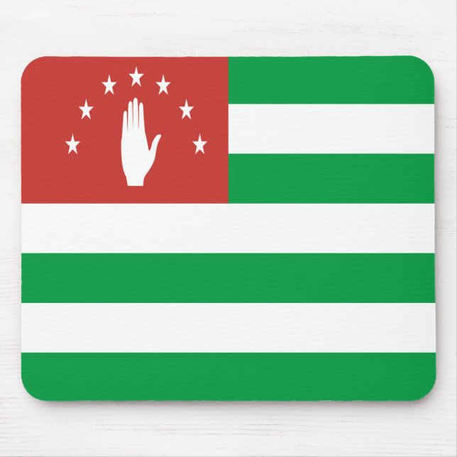 Abkhaziens patriotiska flagga musmatta (Framsidan)