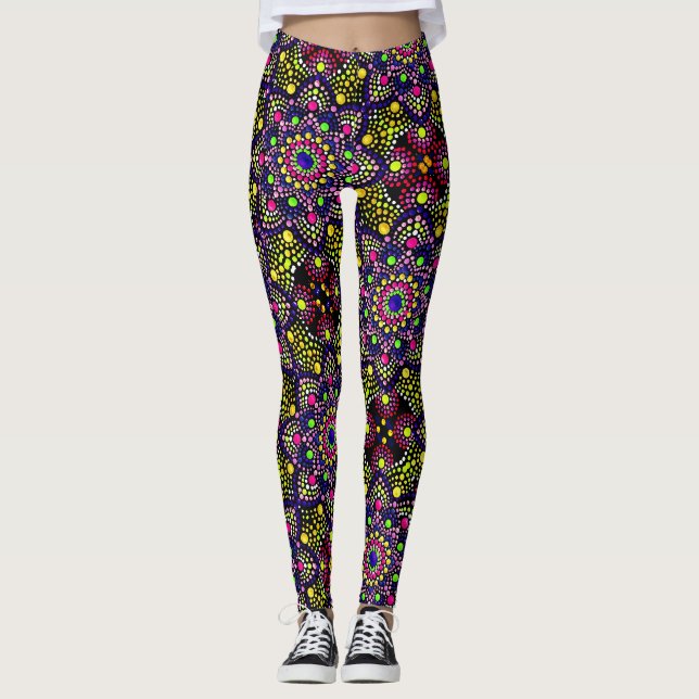 ABL - 0266 - ColorfulMandala - Leggings (Framsida)