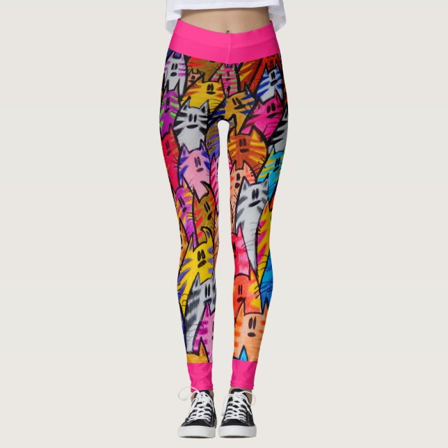 ABL - 0295 - Katter - Leggings (Framsida)