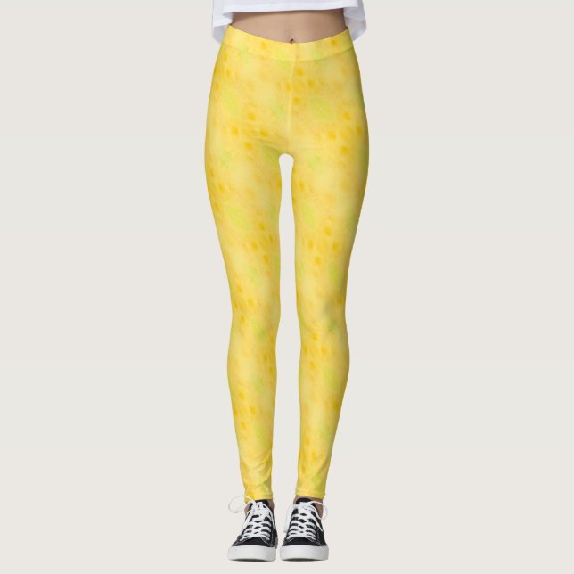 ABL - 094 - Ljusstark Gult - Leggings (Framsida)