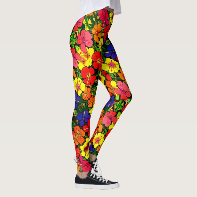 ABL - 309 - Hibiscus Färg - Leggings (Höger)