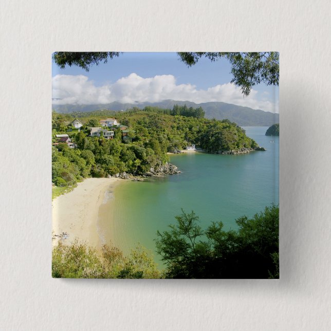 Able Tasman NP, Nelson, Nya Zeeland. De många Knapp (Framsida)