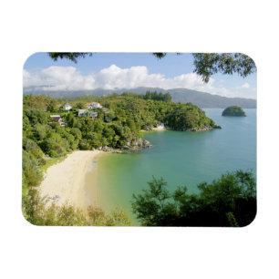Able Tasman NP, Nelson, Nya Zeeland. De många Magnet
