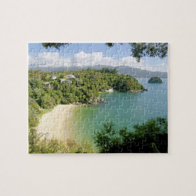 Able Tasman NP, Nelson, Nya Zeeland. De många Pussel (Horisontell)