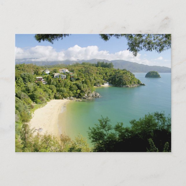 Able Tasman NP, Nelson, Nya Zeeland. De många Vykort (Framsida)