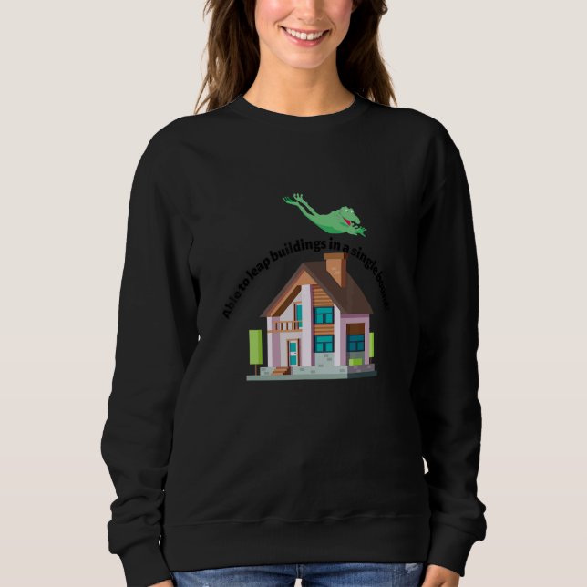 Able to leap buildings in a single bound 1 t shirt (Framsida)