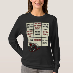 Ableism Bingo Disability Humor för funktionshindra T Shirt