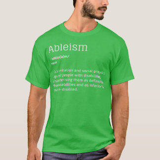 Ableistisk diskriminering av funktionshindrade t shirt