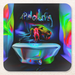 Ablutofobi 2 underlägg papper kvadrat