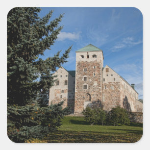 Åbo, Finland, forntida Turun Linna slott, a Fyrkantigt Klistermärke