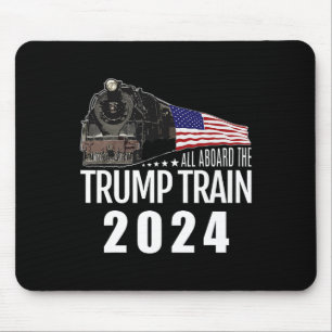 Aboard the Trump Tåg 2024 American Flagga 2 Musmatta