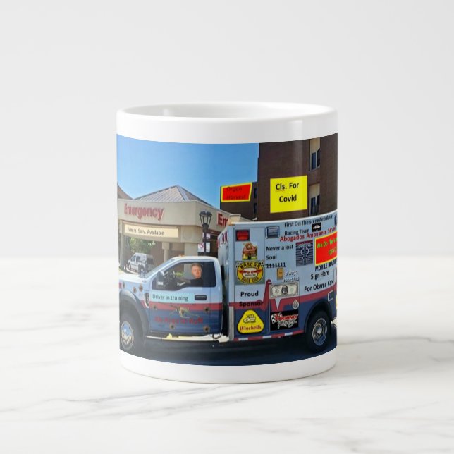 Abogado ambulance service mug jumbo mugg (Framsidan)