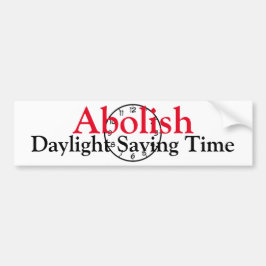 Abolish Daylight-besparingstid Bildekal