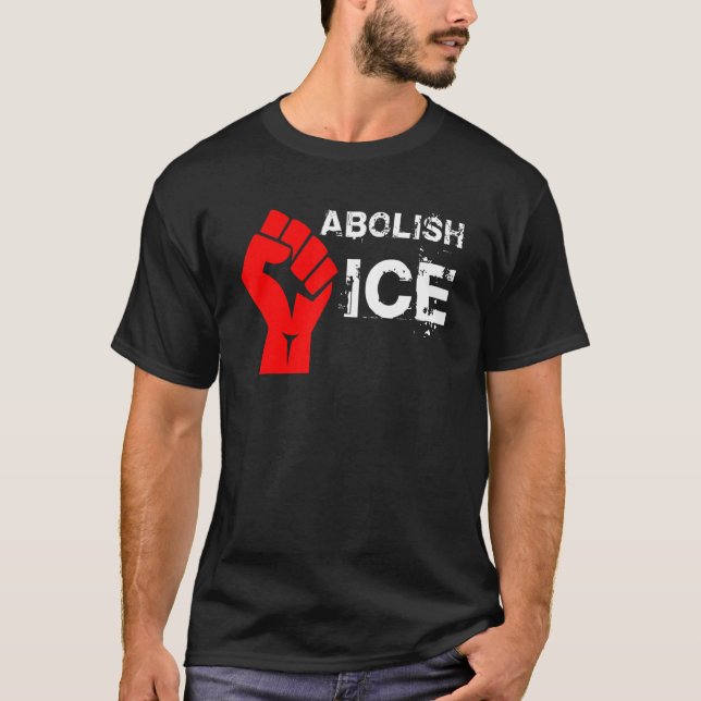 Abolish Ice Abolish Police Graphic T Shirt (Framsida)