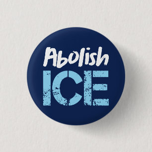 Abolish ICE Lt Blue Dk Blue Knapp