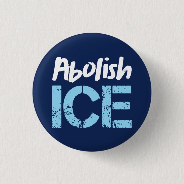 Abolish ICE | Lt Blue Dk Blue Knapp (Framsida)