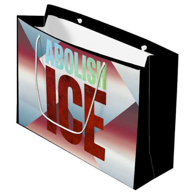 Abolish ICE Minimalist Protest Typography Design (Framsidan Vinklad)