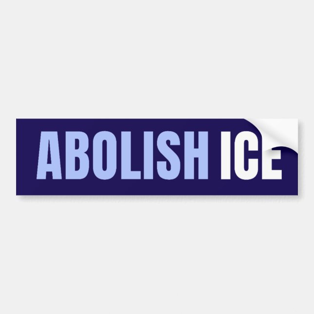Abolish ICE Political Anti Trump Bildekal (Framsidan)