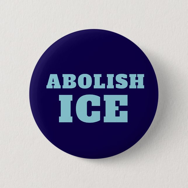 Abolish ICE Protest Sticker Decal  Knapp (Framsida)