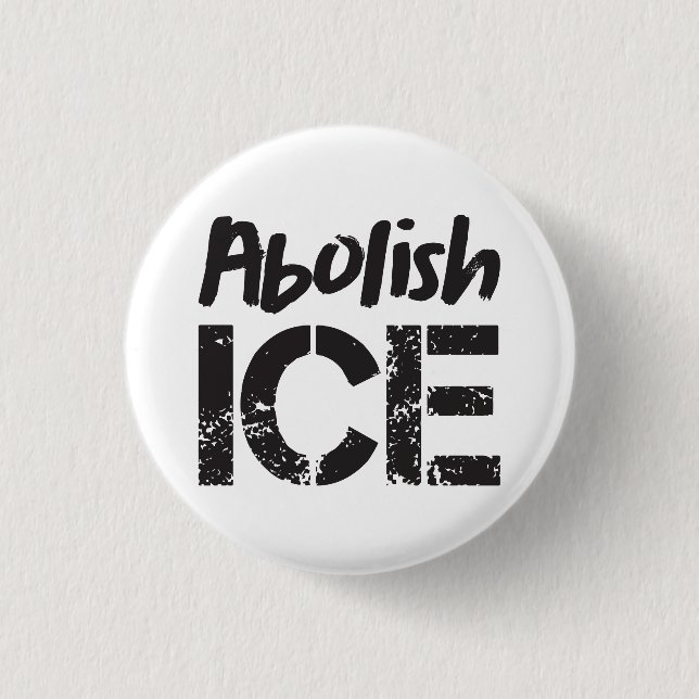 Abolish ICE | Svartvit Knapp (Framsida)