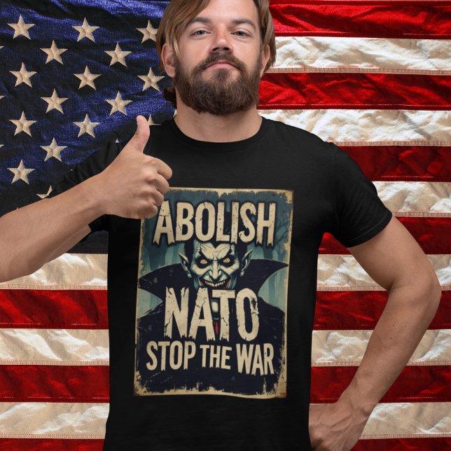 Abolish NATO Halloween Vampire Anti War Peace T Shirt (Skapare uppladdad)