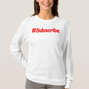 "#Abonnera" Cute Design. Köp nu T Shirt