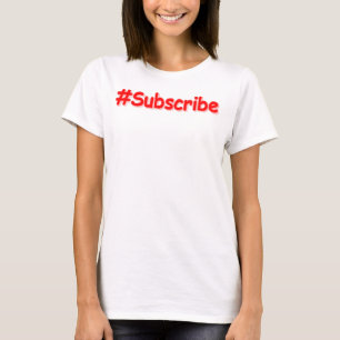"#Abonnera" Cute Design. Köp nu T Shirt