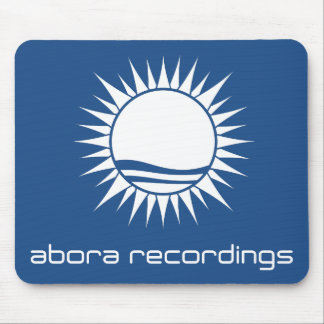 Abora inspelningVit-på-Blått Mousepad Musmatta