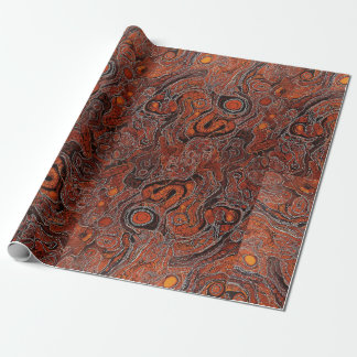 Aboriginal Art Inspired Wrapping Papper Presentpapper
