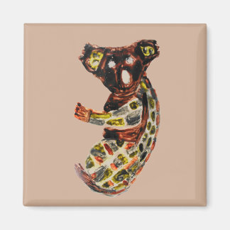Aboriginal Art Koala Vild Animal Magnet
