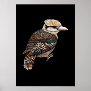 Aboriginal Art Kookaburra Poster