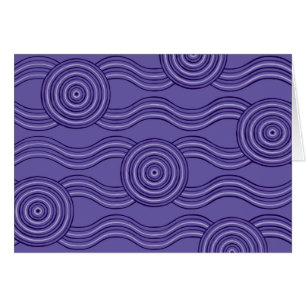 Aboriginal art melaleuca hälsningskort
