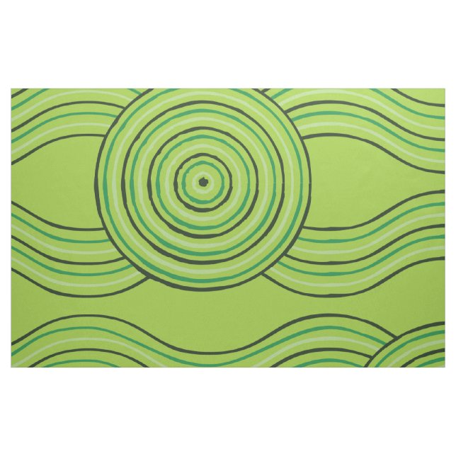 Aboriginal Art Rainforest Tyg (Fat Quarter)