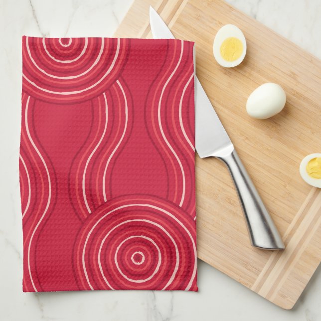 Aboriginal Art Waratah Kökshandduk (Vikt i Fjärdedel)