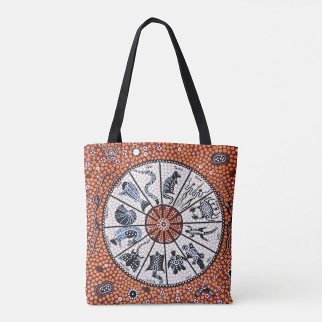 Aboriginal Astrology Tothe Bag Tygkasse (Baksida)
