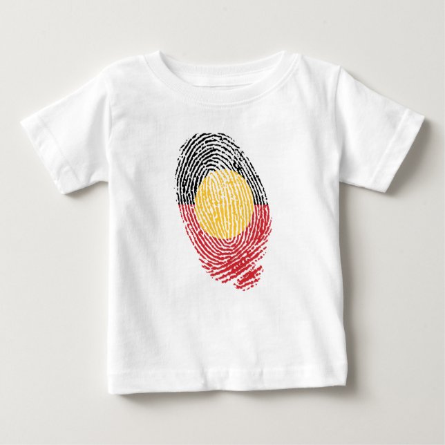 Aboriginal Australia-fingeravtryck T Shirt (Framsida)