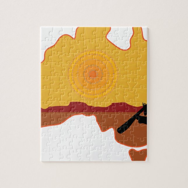 Aboriginal Australien Pussel (Vertikal)