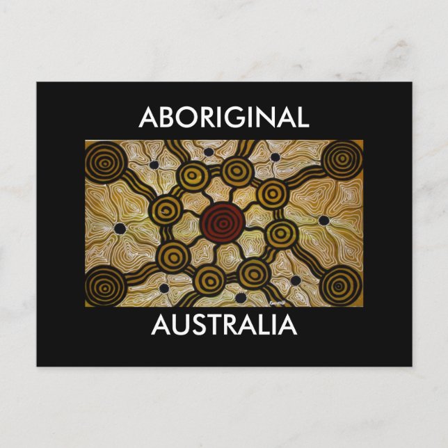 Aboriginal Australien Vykort (Framsida)