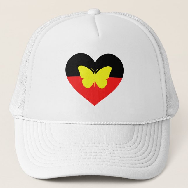Aboriginal Butterfly-Flagga Keps (Framsida)