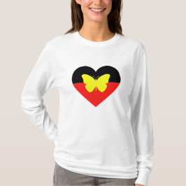 Aboriginal Butterfly-Flagga T Shirt