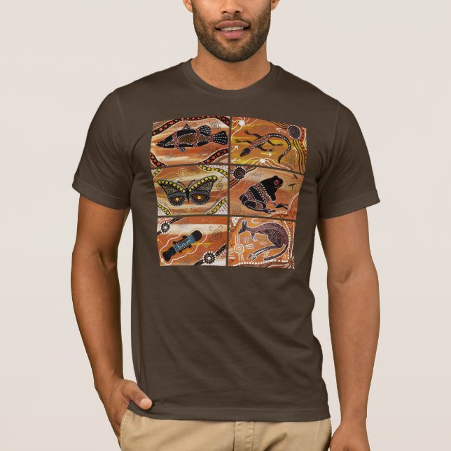Aboriginal Collage 1 Tee Shirt (Framsida)