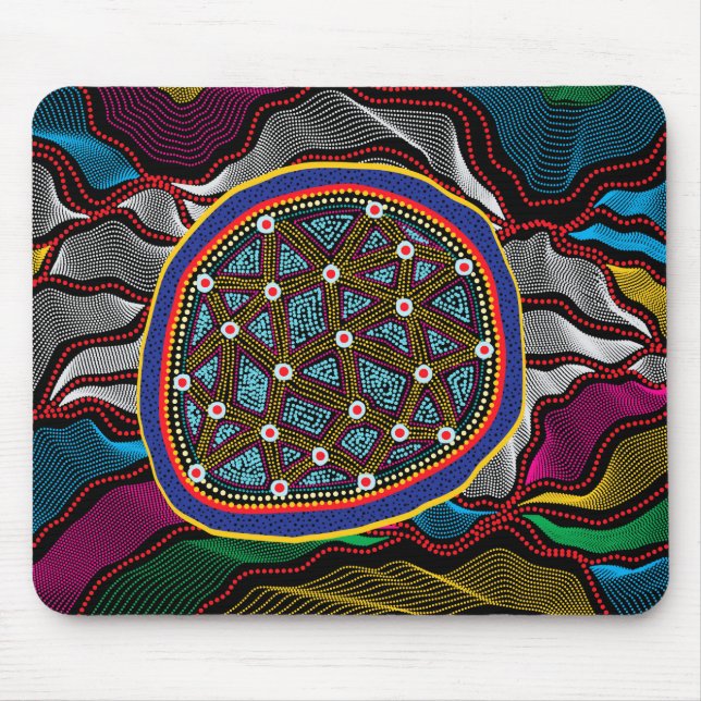 Aboriginal Design-15 Mousepad Musmatta (Framsidan)