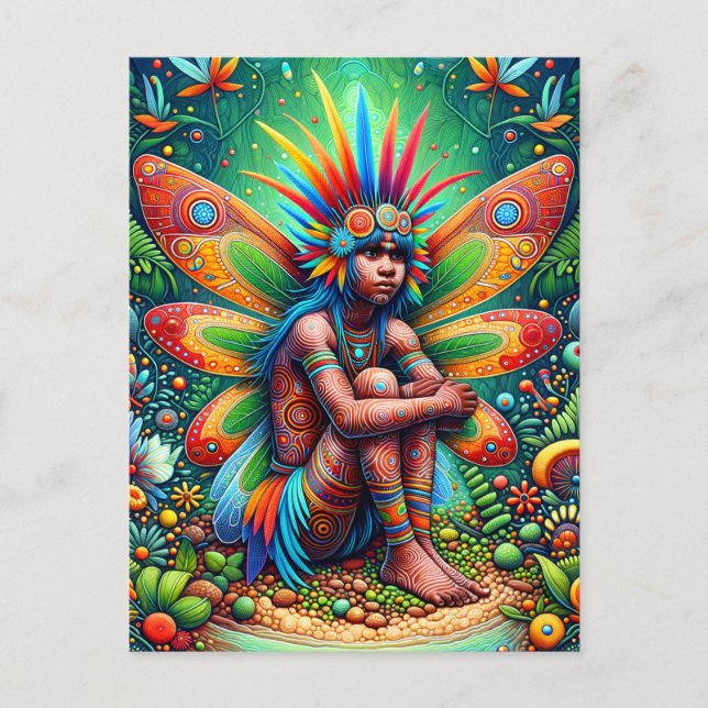 Aboriginal Fairy Vykort (Framsida)