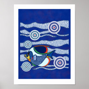 Aboriginal fiskaffisch 3 poster