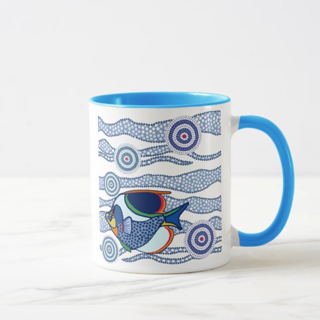Aboriginal fiskmugg mugg (Höger)