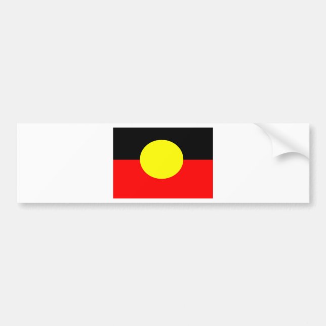 Aboriginal-Flagga Bildekal (Framsidan)