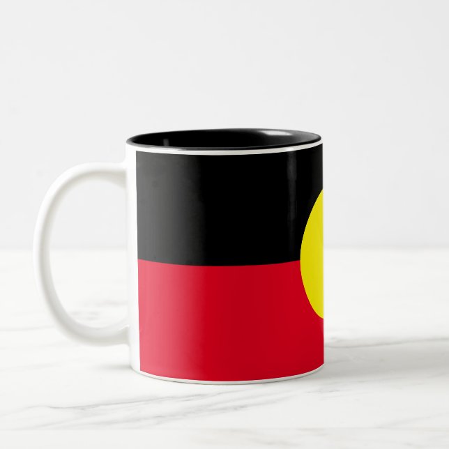 Aboriginal flagga mugg (Vänster)