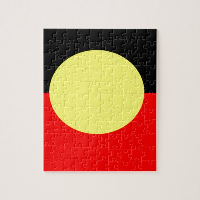Aboriginal-Flagga Pussel (Vertikal)