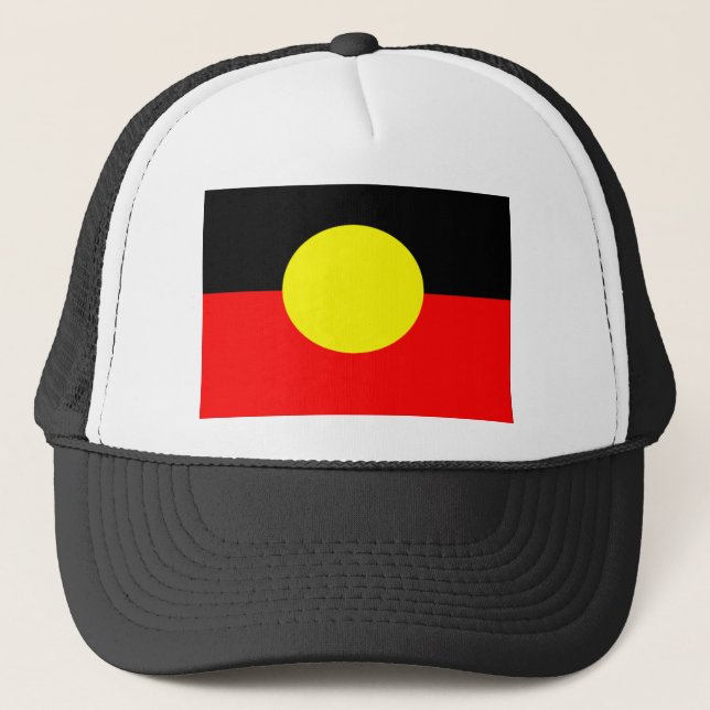 Aboriginal-Flagga Truckerkeps (Framsida)