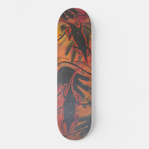 Aboriginal goanna skateboard